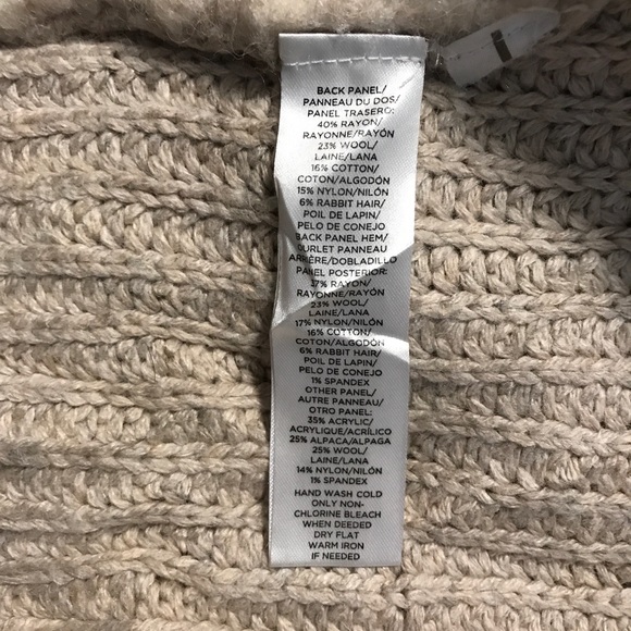 2 for $25 Loft draped cardigan alpaca/rabbit - Picture 4 of 4